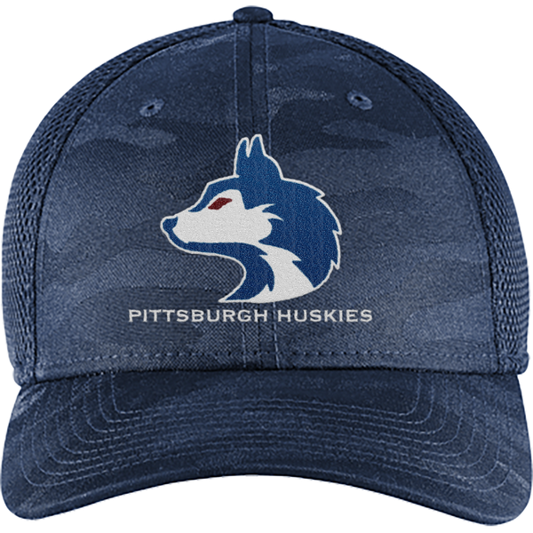 Pittsburgh Huskies New Era Tonal Camo Stretch Tech Mesh Cap