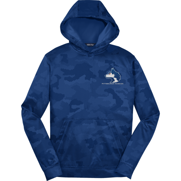 Pittsburgh Huskies Youth Sport-Wick CamoHex Fleece Hooded Pullover