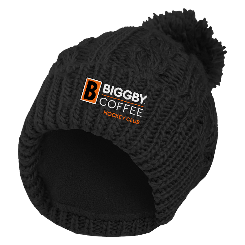 Biggby Hockey Club Pom Beanie