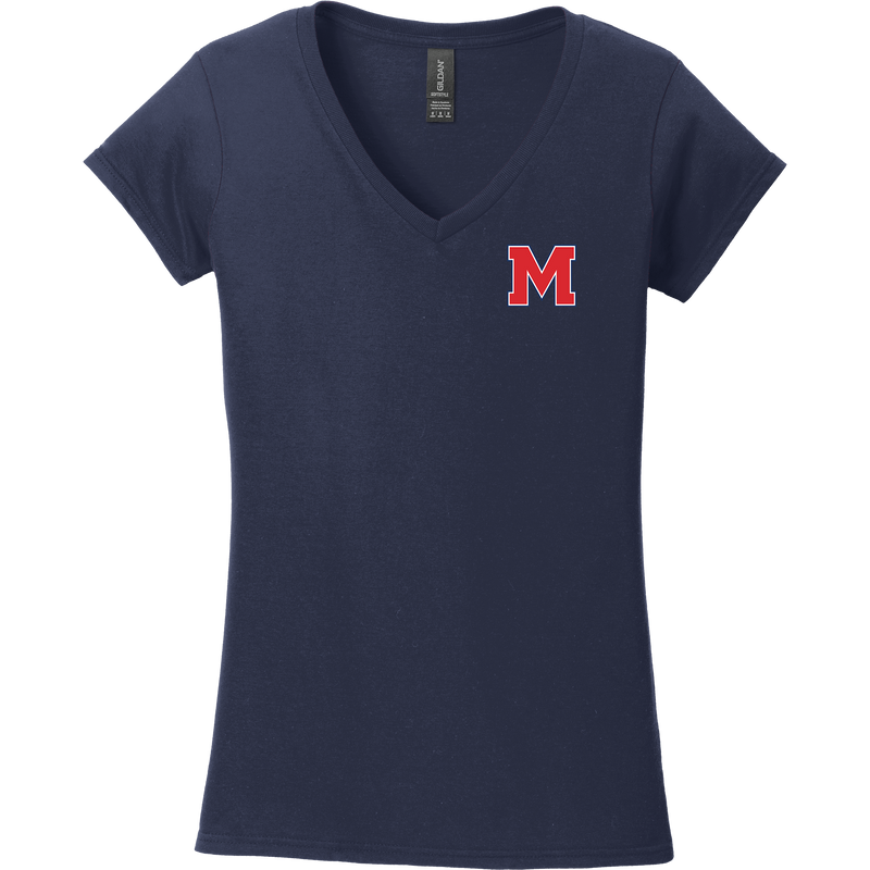 Mount St. Charles Softstyle Ladies Fit V-Neck T-Shirt