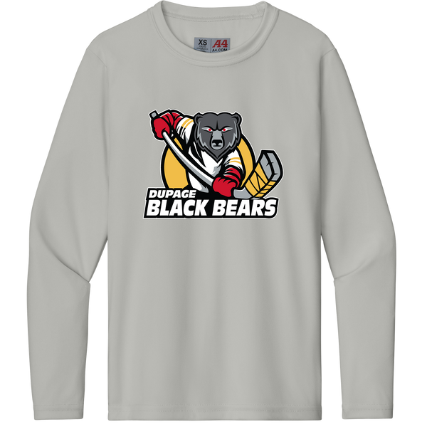 Dupage Black Bears Youth Cooling Performance Long Sleeve Tee