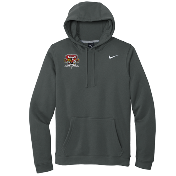 SOMD Lady Sabres Nike Club Fleece Pullover Hoodie