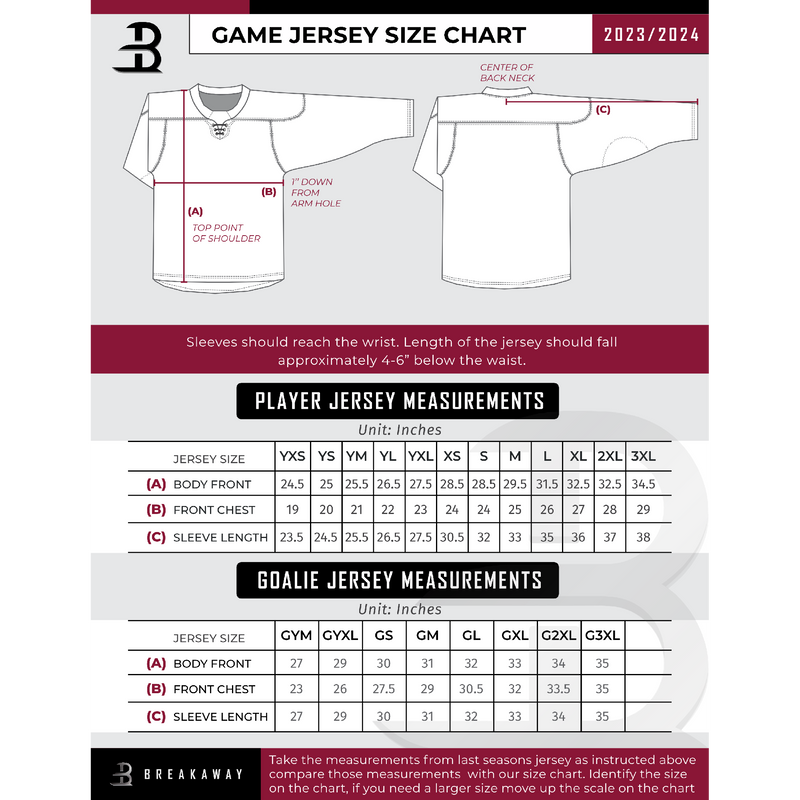 Carolina Thunder Adult Goalie Sublimated Jersey