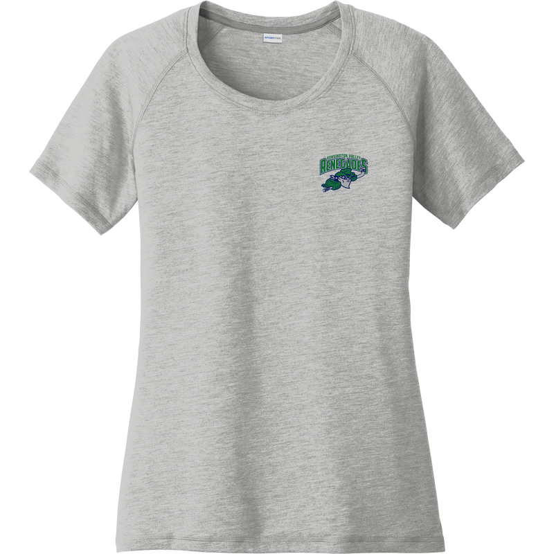 Kensington Valley Renegades Ladies PosiCharge Tri-Blend Wicking Scoop Neck Raglan Tee