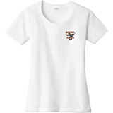 Biggby Bombers Ladies PosiCharge Tri-Blend Wicking Scoop Neck Raglan Tee