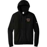 Biggby Bombers Nike Club Fleece Sleeve Swoosh Full-Zip Hoodie