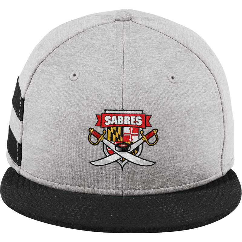 SOMD Sabres New Era Shadow Heather Striped Flat Bill Snapback Cap