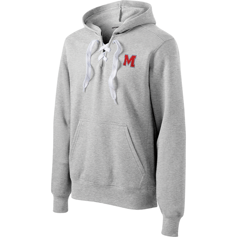 Mount St. Charles Lace Up Pullover Hooded Sweatshirt