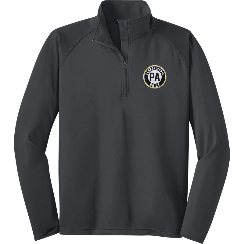 PA Brick Sport-Wick Stretch 1/4-Zip Pullover