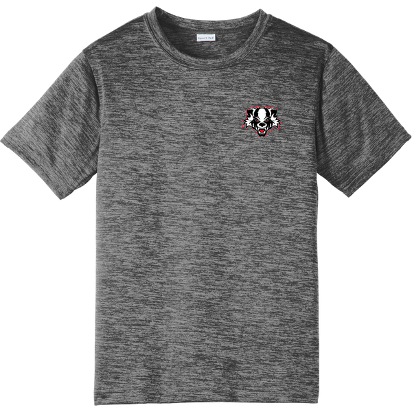 Scary Badgers Youth PosiCharge Electric Heather Tee