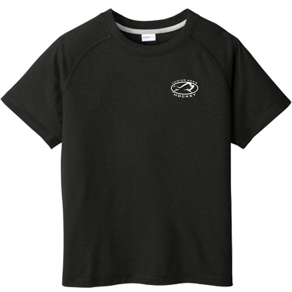 Jr. Herd Youth PosiCharge Tri-Blend Wicking Raglan Tee